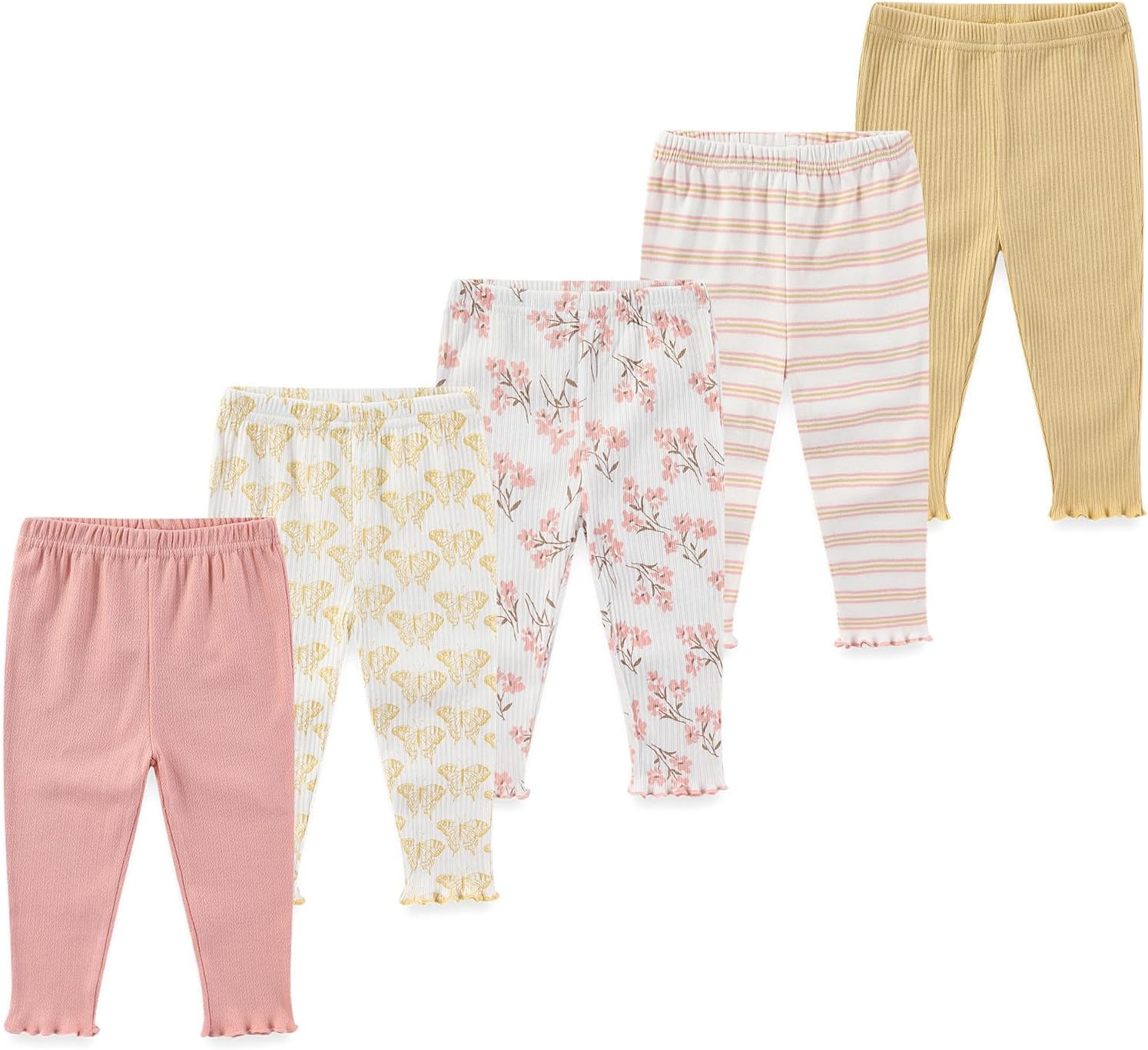 Newborn Baby Layette Gift Set 10-Piece Baby Boy Girl Short Sleeve Bodysuits with Pants Infant Outfit Essentials - Image 3