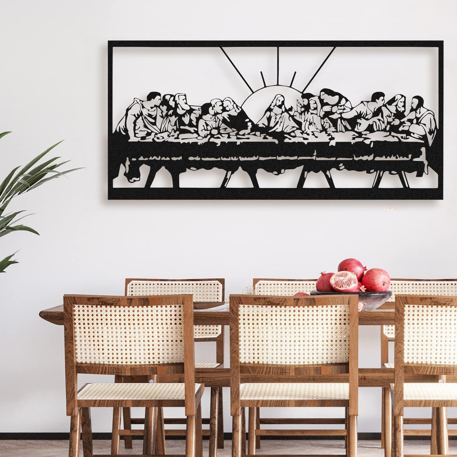 The Last Supper Wall Decor for Dining Room, Last Supper Wall Decor, Jesus Line Art