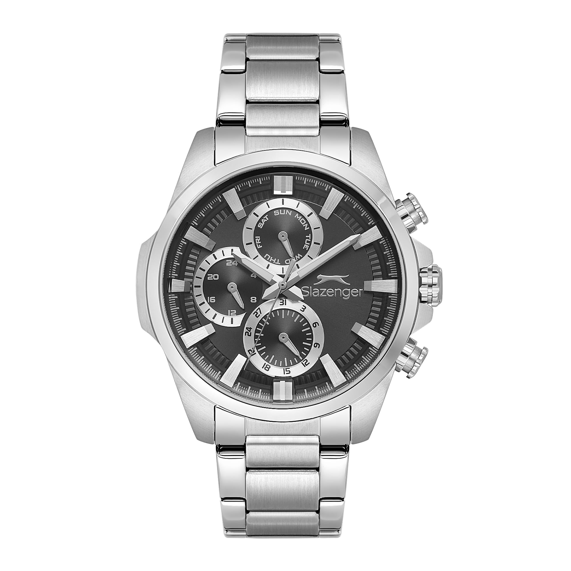 ÇELİK KASA, ÇELİK KORDON, MULTİFONKSİYON, QUARTZ, 44ATM, 5ATM, ERKEK KOL SAATİ, SL.09.2570.2