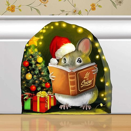 Miniatura 33 de The Mice That Stole Christmas - Calcomanía de pared, decoración navideña, extraíble, amantes de la Navidad, niños, calcomanías de pared con agujero