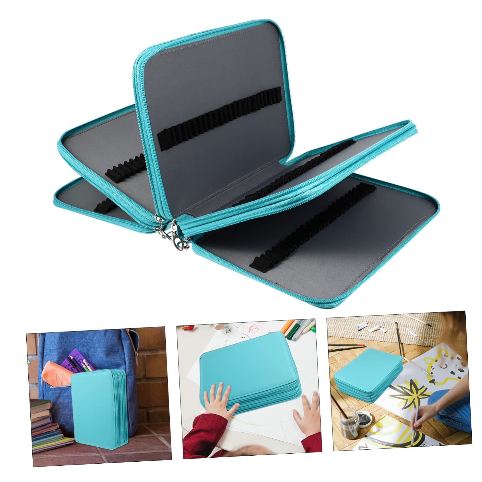 Artibetter Borsa Per Cancelleria in Pu Astuccio Per Matite Da Per Ragazza Contenitore Per Matite Organizzatore Penne Per Studenti e Appassionati Pittura