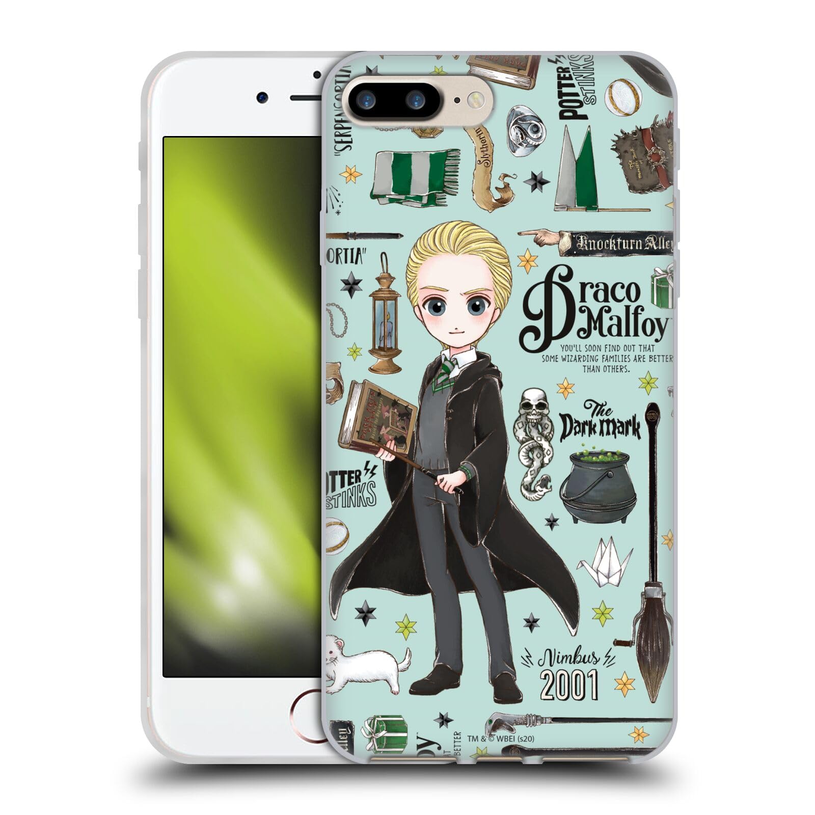 Head Case Designs Licenciado Oficialmente Harry Potter Patrón Luna Reliquias de la Muerte XXXVII Caso Funda de Gel Suave Compatible con Apple iPhone 12 / iPhone 12 Pro — view 26