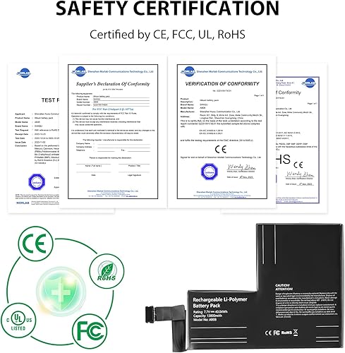 Miniatura 3 de SiWiQU Paquete de baterías de repuesto compatible con consola de Steam Deck, batería interna de alta capacidad de 42 Wh para accesorios de cubierta