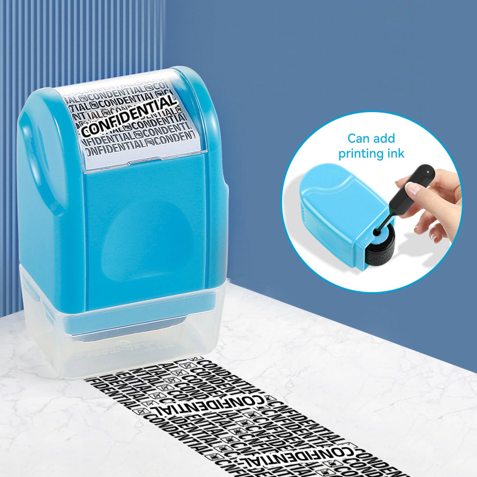 Lindastas Confidential Roller Stamp, Address Blocker With 3-Pack Refills - Image 3