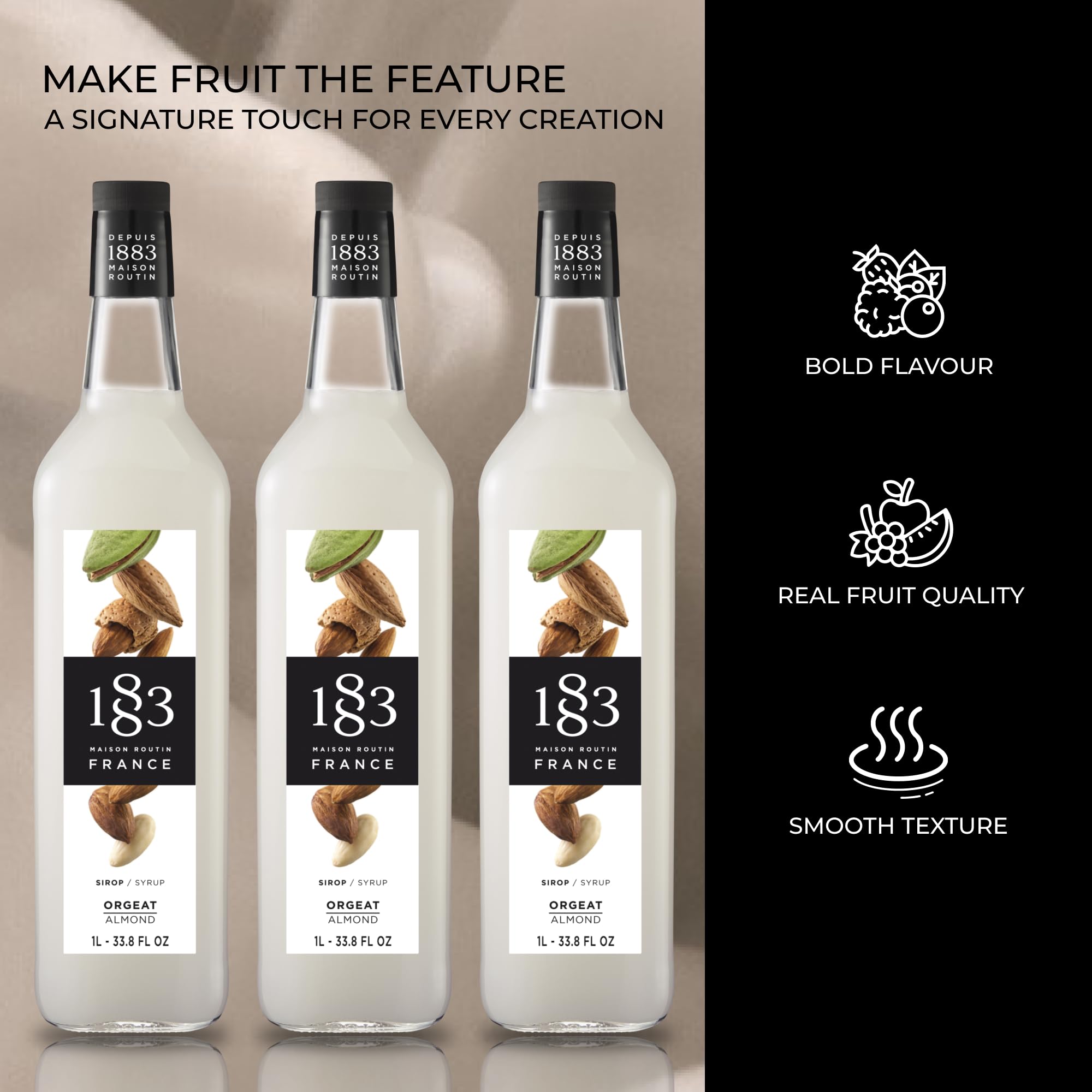 Amazon.com: 1883 Almond Syrup for Drinks, Made in France, 1 Liter