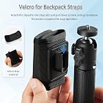 ULANZI MT88 Petit trépied à caméra, Mini 3-in-1 Selfie Stick w Sac à dos Etui de fixation, 3-Sect Pôle de voyage portatif réglable pour caméra d'action Luna DJI Pocket3 Insta 360 X5 Xtra Muse