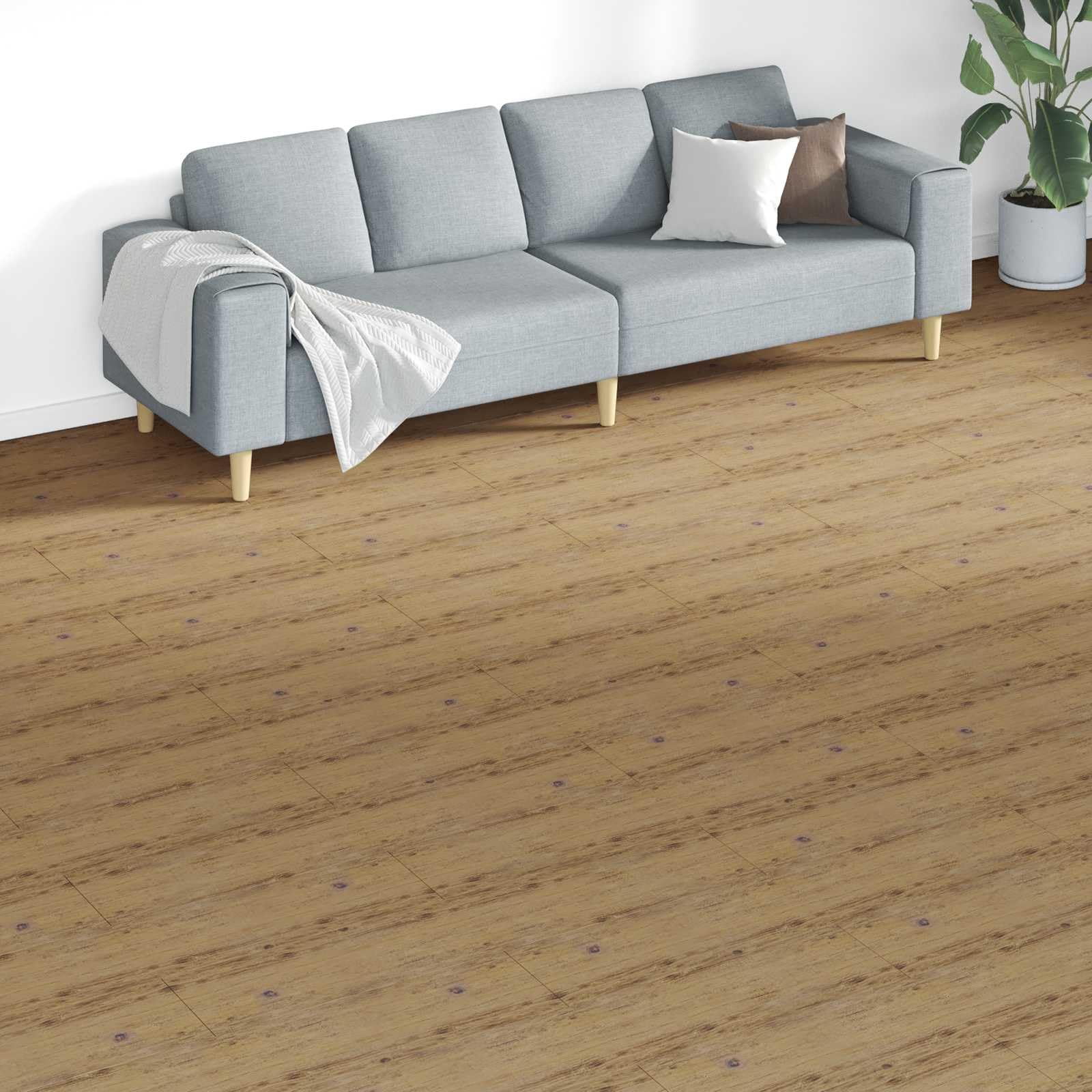 Planchas de suelo de PVC autoadhesivas para un dormitorio cálido y un salón moderno