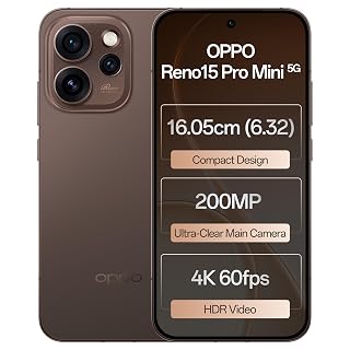 Oppo Reno15Pro mini 5G (Crystal Pink, 12GB RAM, 256GB Storage) with No Cost EMI/Additional Exchange Offers