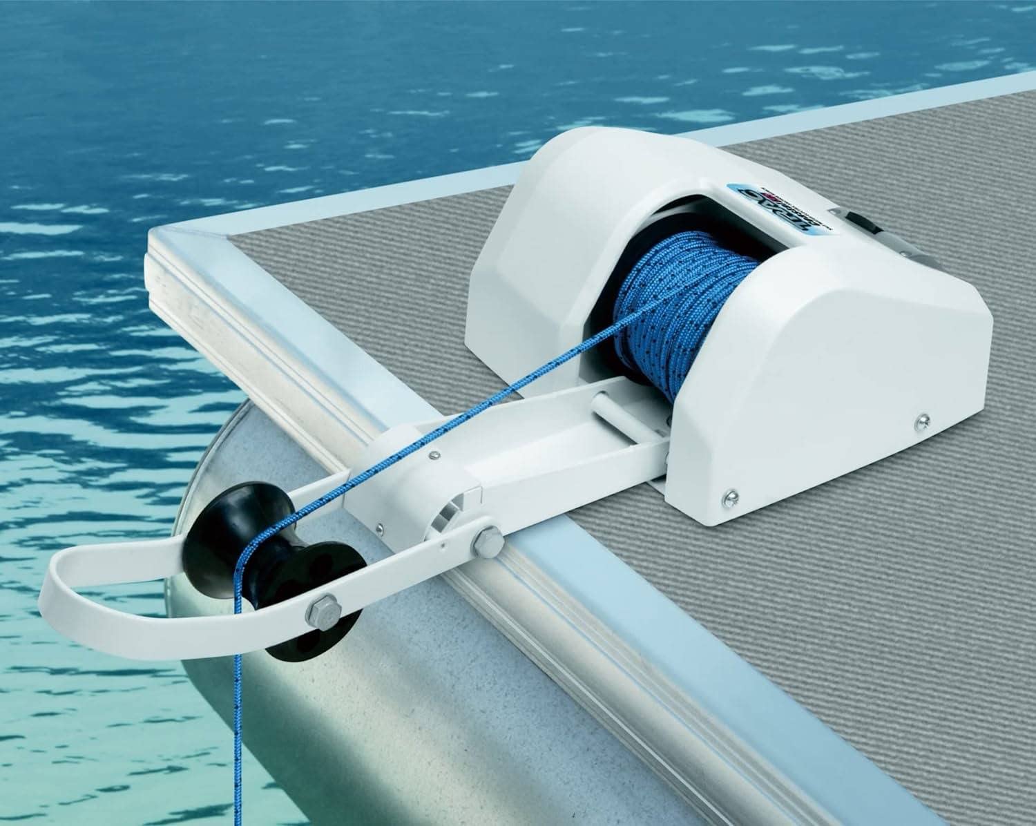 Verricello elettrico 12V AutoDepoly con telecomando senza fili e secondo kit interruttore per pontone marino di ancoraggio da 25 libbre di ancoraggio