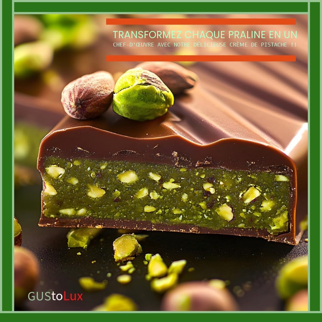 Crème de pistaches 1kg 40% de Sicile pour Dubaï Chocolat Crème à tartiner Pâte à tartiner