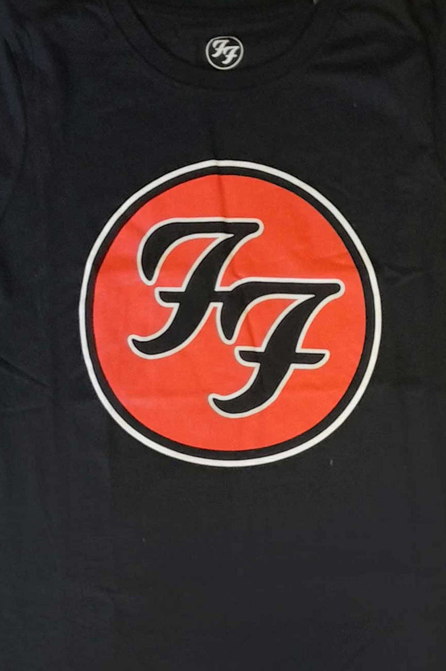 Foo Fighters Damen Ff Band Logo Official Womens Skinny Fit Black T-Shirt