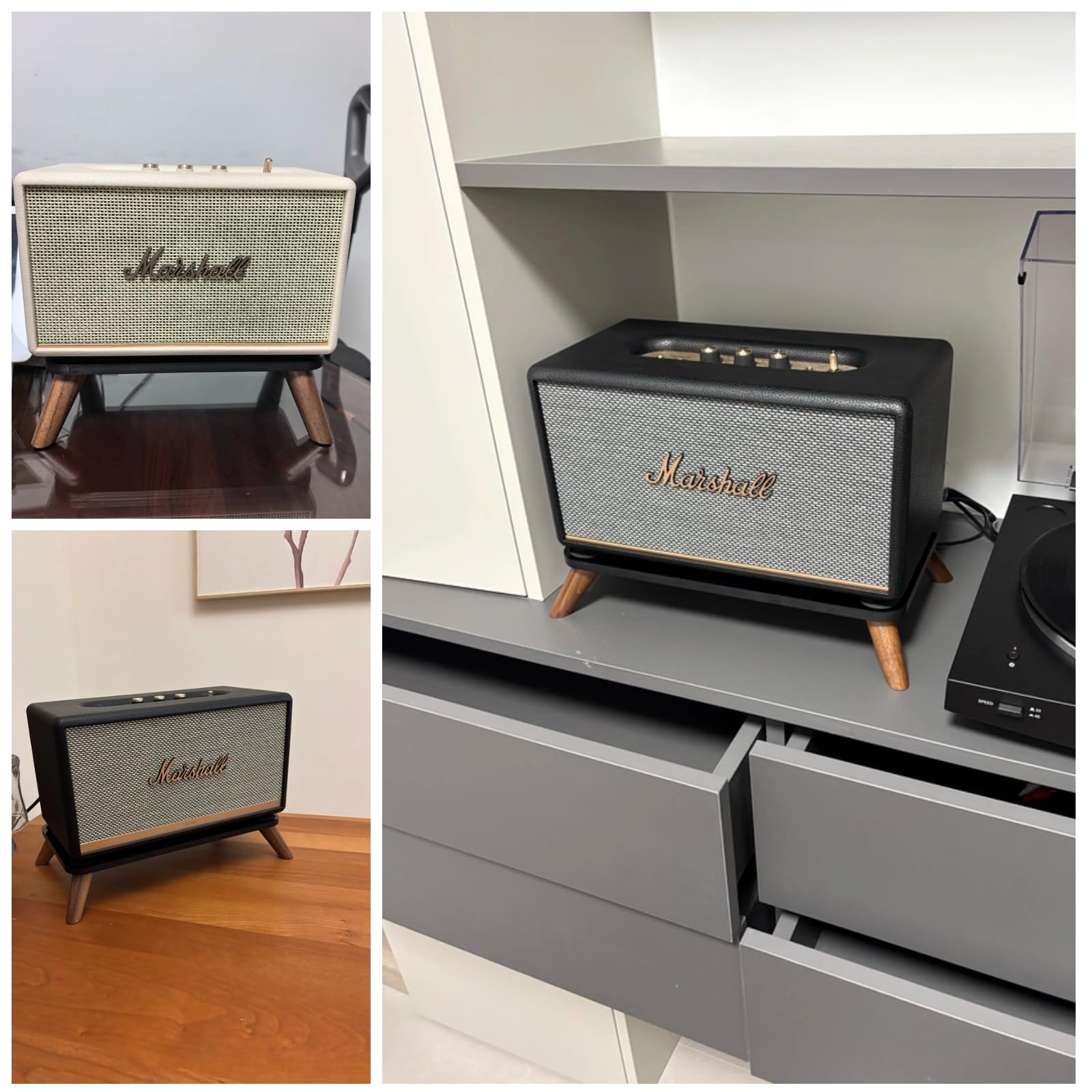 Amazon.co.jp: Zononoca ウォールナットスピーカースタンド Marshall