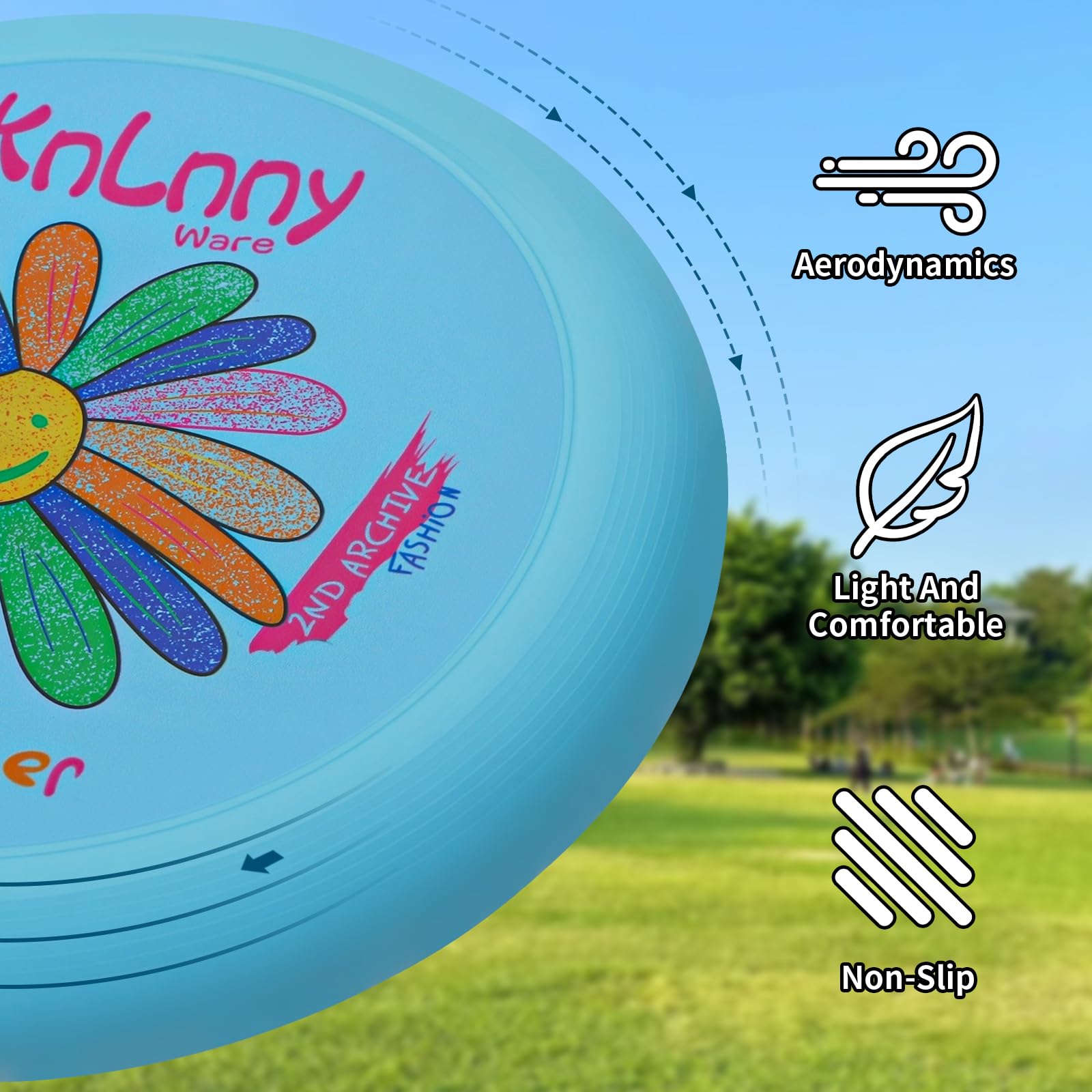 KnLnny Ware Disco Volante da 175 g – Giochi all'aperto, Campeggio, Spiaggia