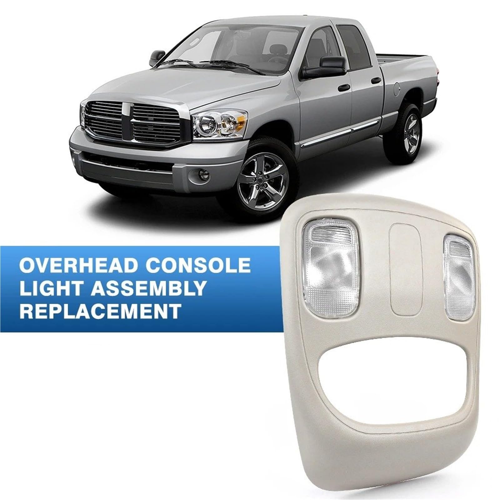 Luz Lectura Interior Coche Para Dodge Para Ram 1500 Truck 2500 3500 4500 5500 Consola Superior Domo Luz Lectura Mapas OEM 1DK78BD1AA 1DK78TL2AA 56045573AB