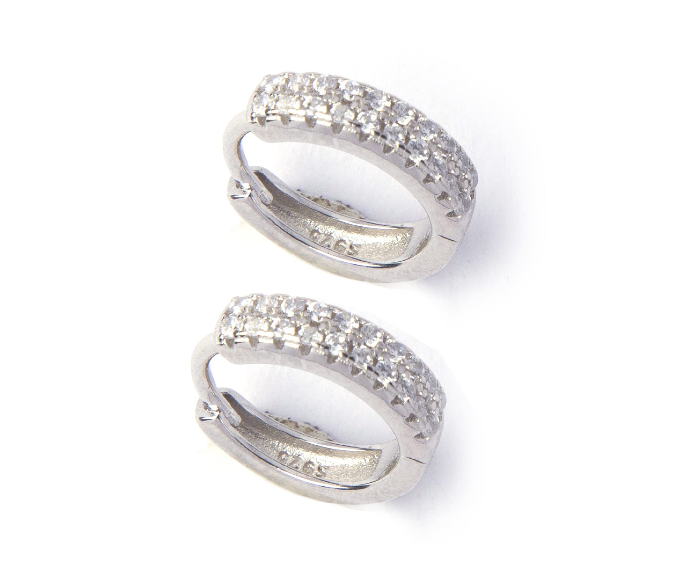 925 Sterling Silver Men's Hoops/Bali Radiant Flux Mini Ear Hoop Piercing Stud Earrings For Men-image-37