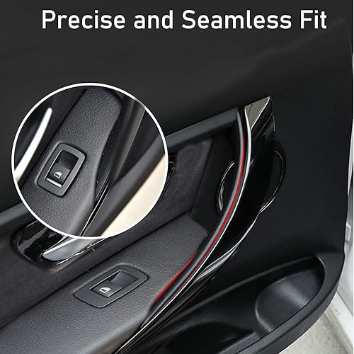 Miniatura 6 de Jaronx 2 fundas para manijas de puerta compatibles con BMW Serie 3 F30F31F80, trasero izquierdo + trasero derecho (compatible con BMW 320i, 325i,