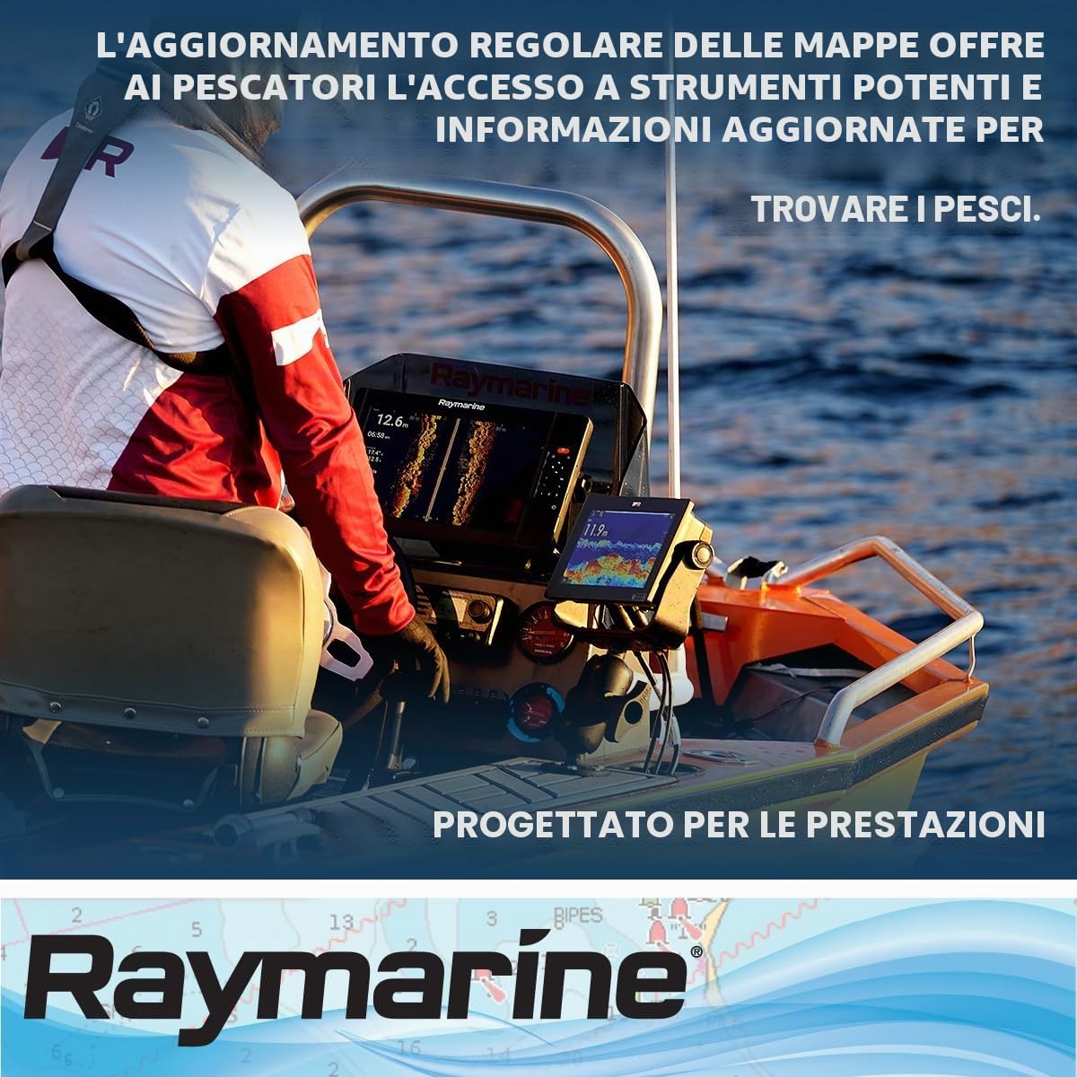 Raymarine Axiom rv-100 Realvision 3D all-in-One trasduttore da Poppa