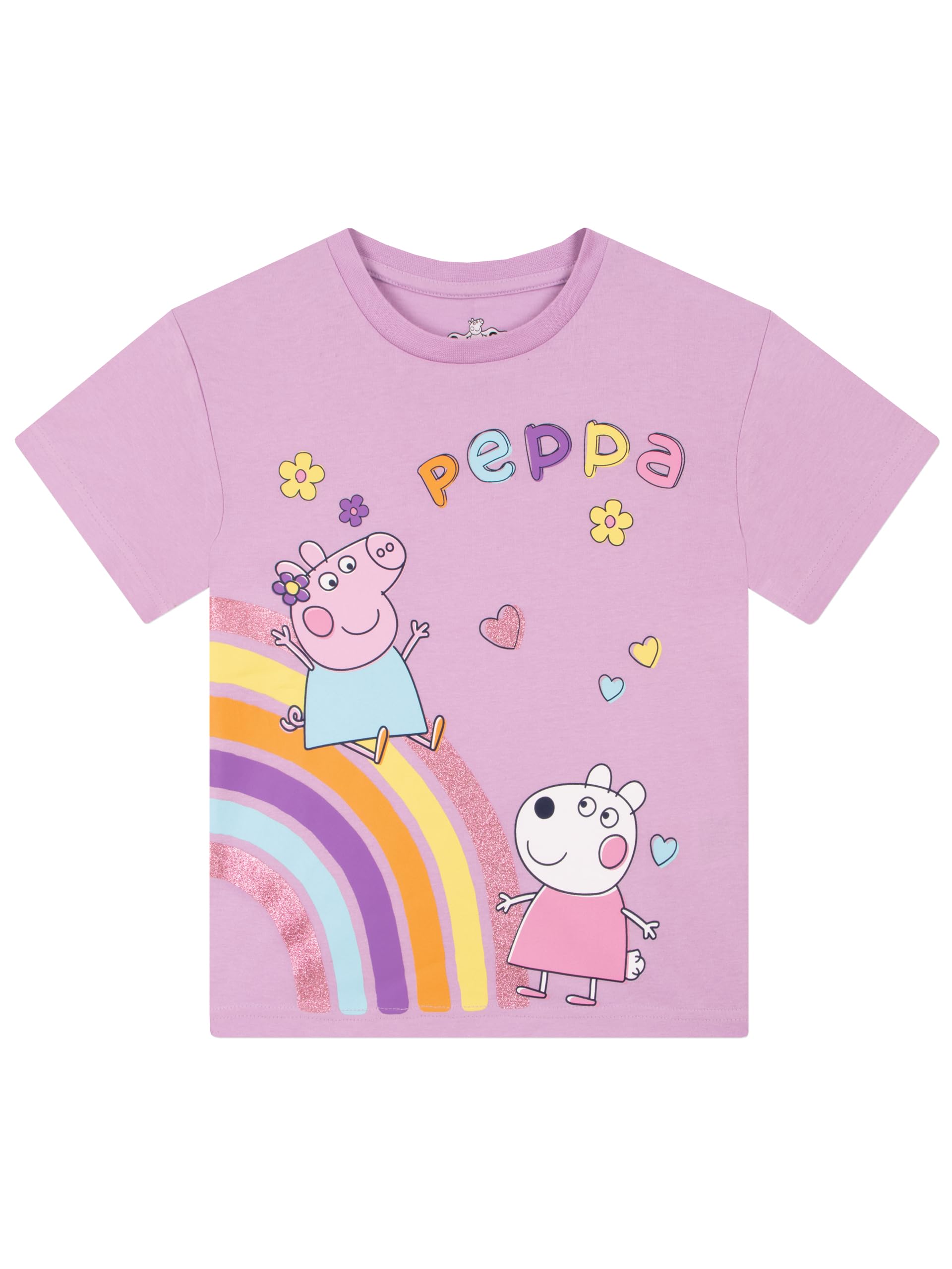 Peppa Pig - Girl's T-Shirt - Purple - 6-7 Years
