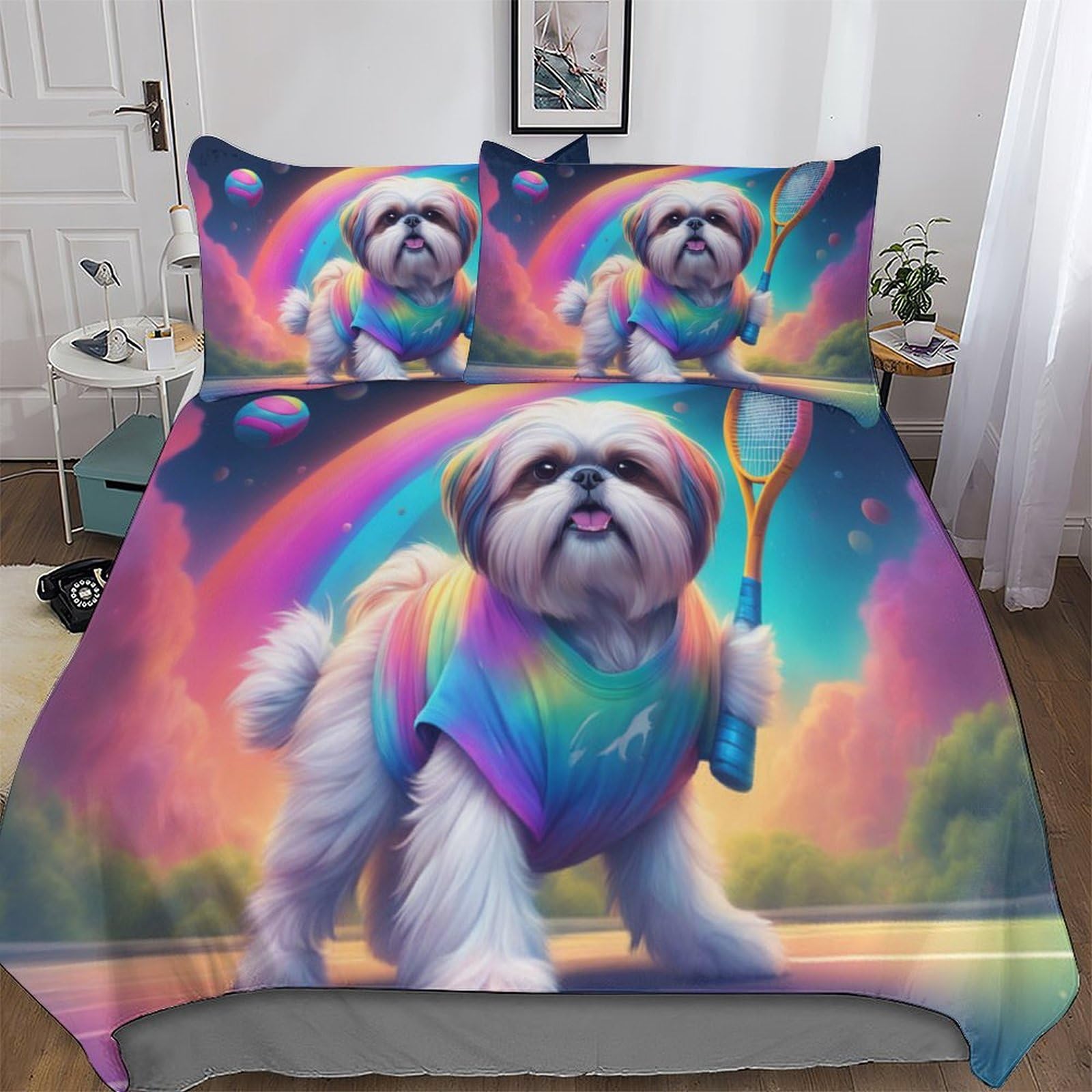 Housse de couette motif chien pour une chambre cocooning et chaleureuse en hiver