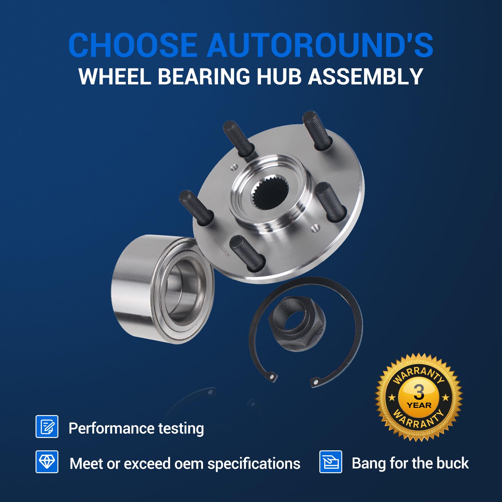 How to Replace Rear Wheel Bearing 1998-2002 Honda Accord | 1A Auto