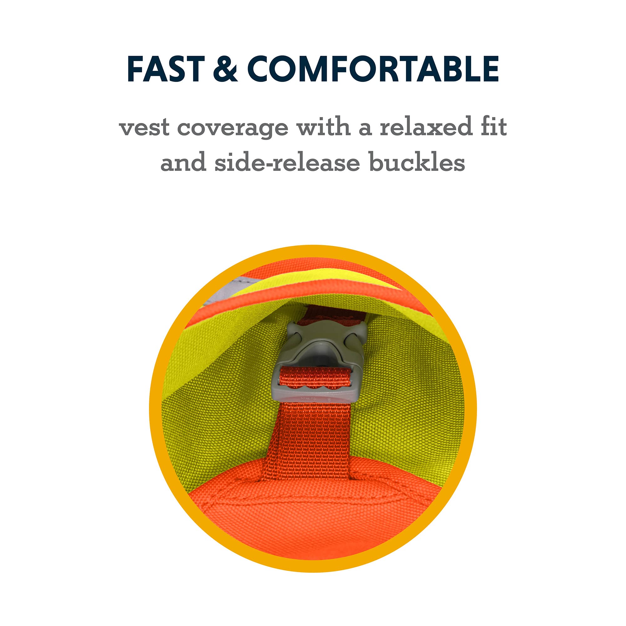 RUFFWEAR Chaqueta de Perro Reflectante de Alta Visibilidad, Lumenglow, Abrigo de Perro Reflectante de Alta Visibilidad, Resistente al Agua y Resistente a la abrasión, X-Large, Granite Grey