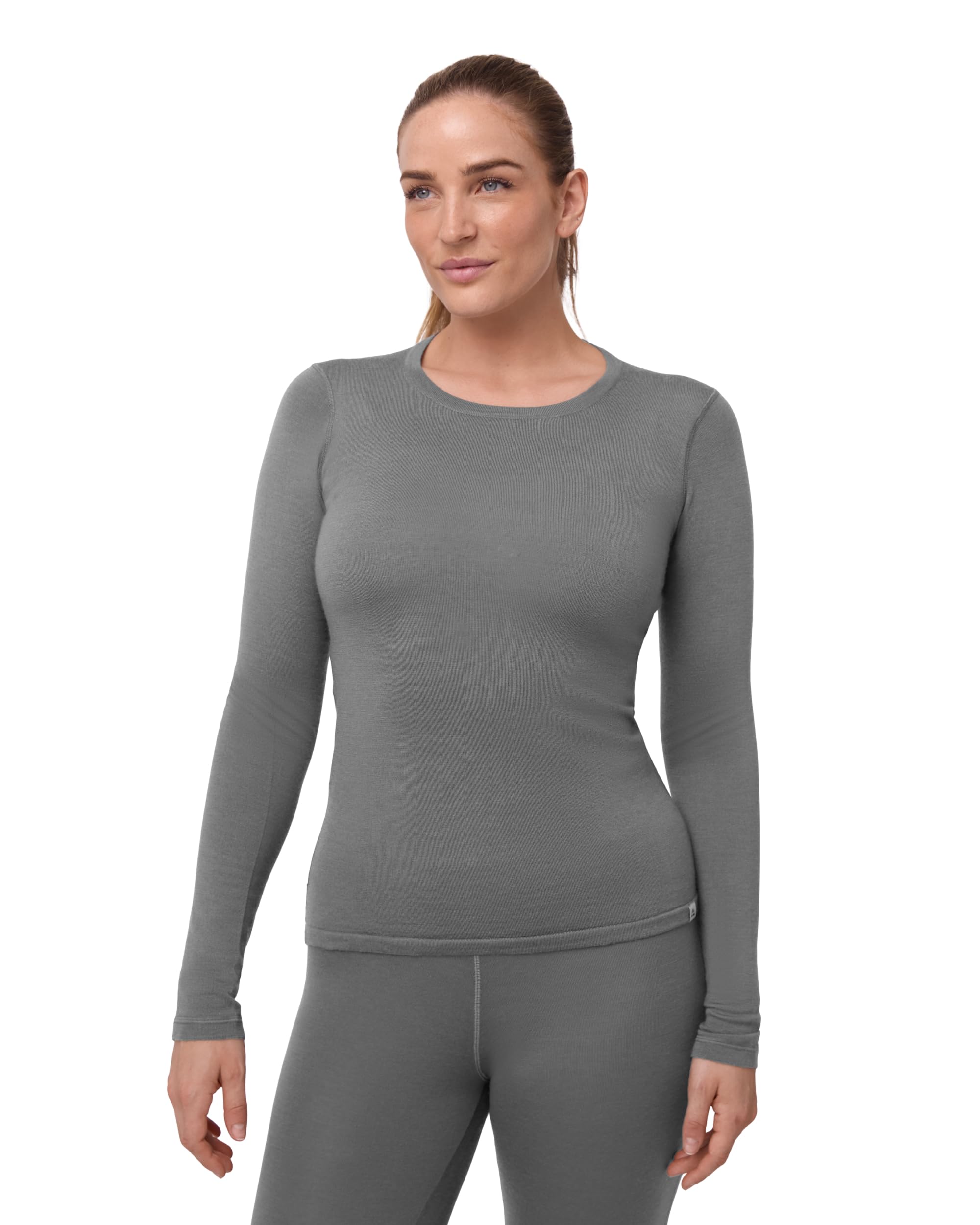DANISH ENDURANCE Merino Funktionsshirt Damen, Mittelschwer 180 g/m² | Merino Thermoshirt, Warm, Atmungsaktiv & Geruchshemmend, für Wandern & Skifahren, Thermounterwäsche Damen