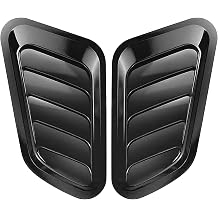2Pcs Car Hood Vent Scoop Kit for Honda Ridgeline 2023-2024 2025, Air Flow Intake Louvers Hood Trim Cove Car Modified Accessory Vehicle Exterior Decorative,Black