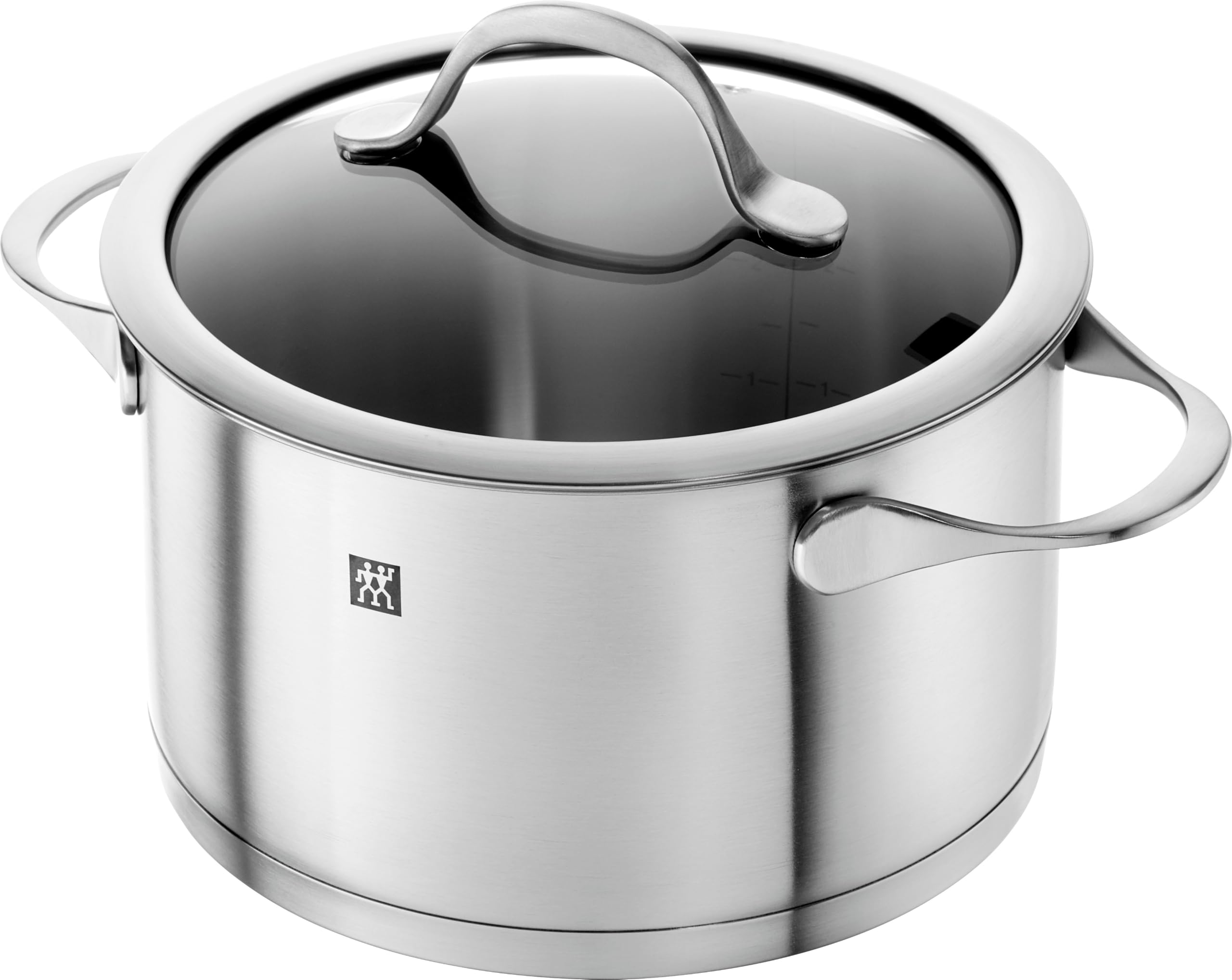 ZWILLING Essence Kochtopf-Set 5-teilig, Induktion, Edelstahl | Ergonomische Griffe, Schüttrand, Innenskala