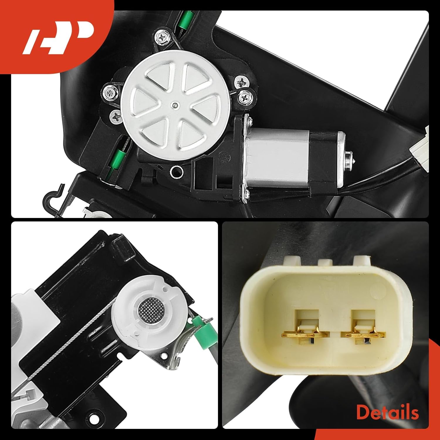 A-Premium Electric Power Window Regulator with Motor Compatible with Ford Expedition & Lincoln Navigator, 2003-2006, Sport Utility, Rear Right Passenger Side