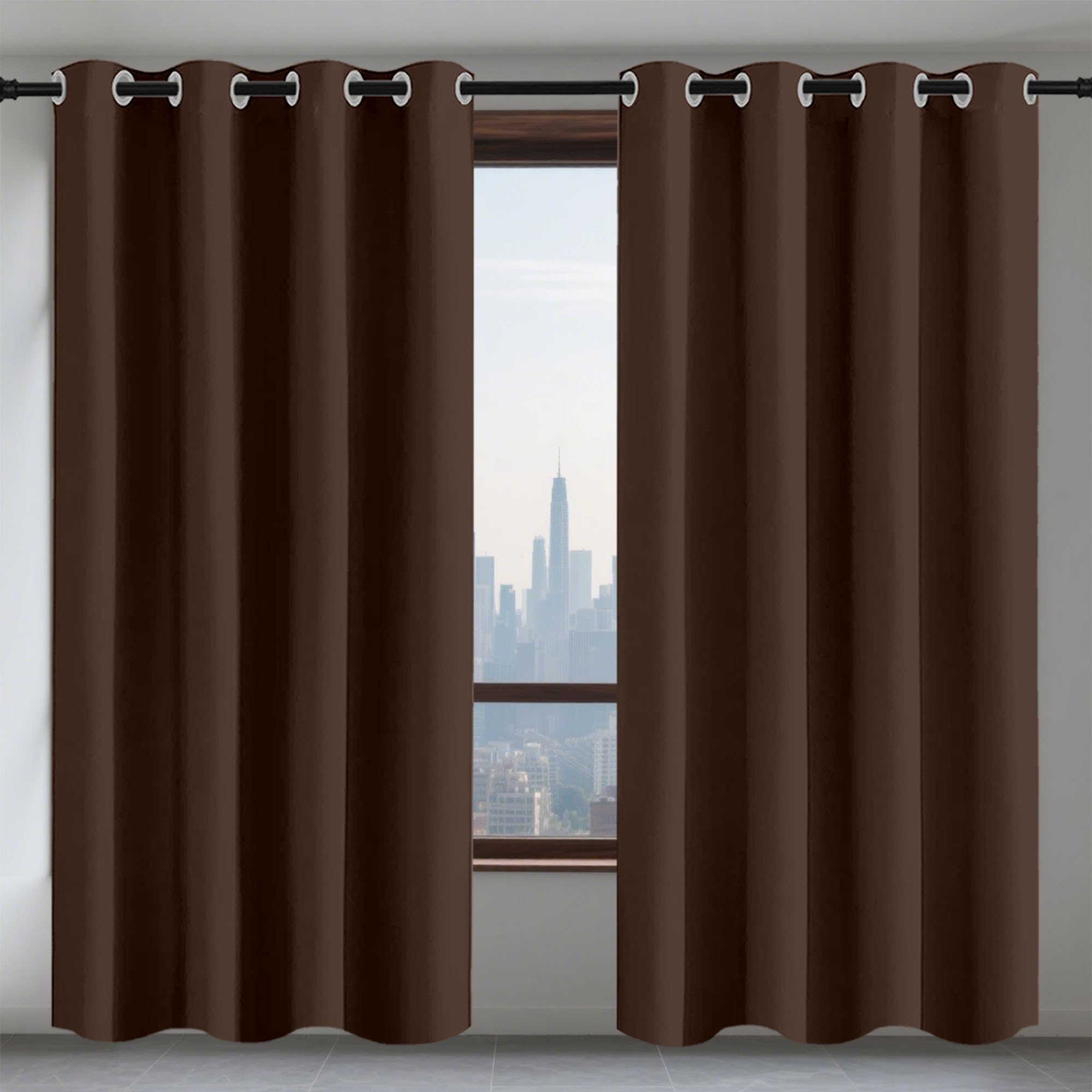 Rideau isolant thermique haut de gamme 210 x 221 cm au tombé lourd et doux