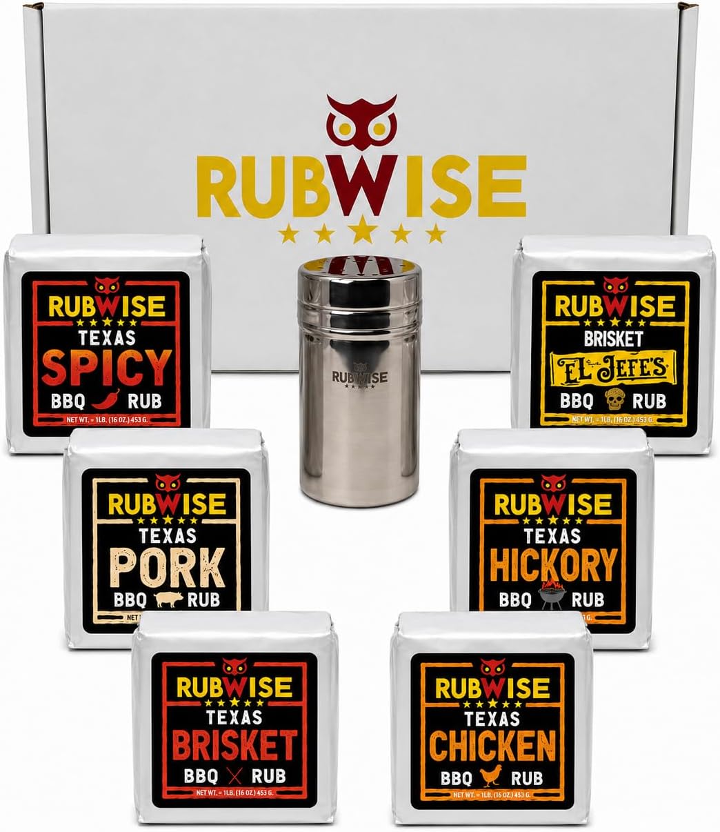 RubWise Texas Style BBQ Rub Variety Pack, 6 x 1 lb Seasoning Blends