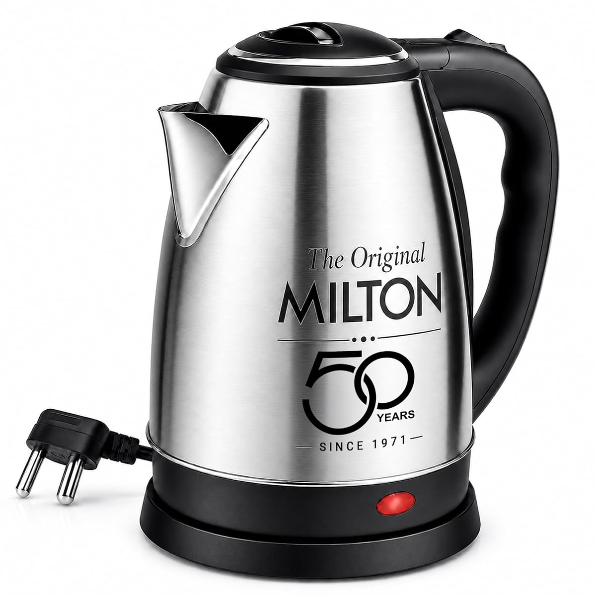 Appliances Go Electric Kettle 1.8 Litre I 3X Protection - Dry Boil, Auto Shut Off, Overheat I 1350 Watt I Super Fast Boiling I Stainless Steel I 360° Power Base I 1 Year Warranty