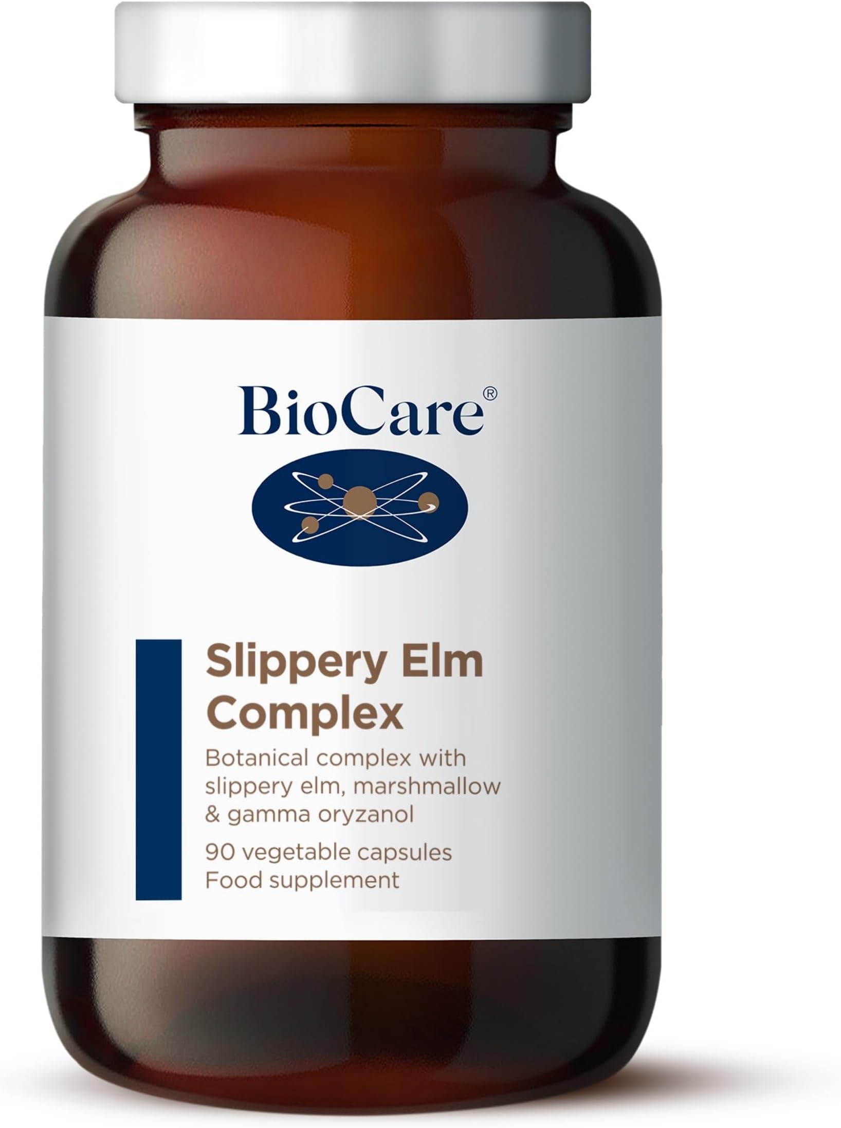 BioCare Slippery Elm Complex - Slippery Elm Bark, Marshmallow Root & Gamma Oryzanol Blend - 90 Capsules