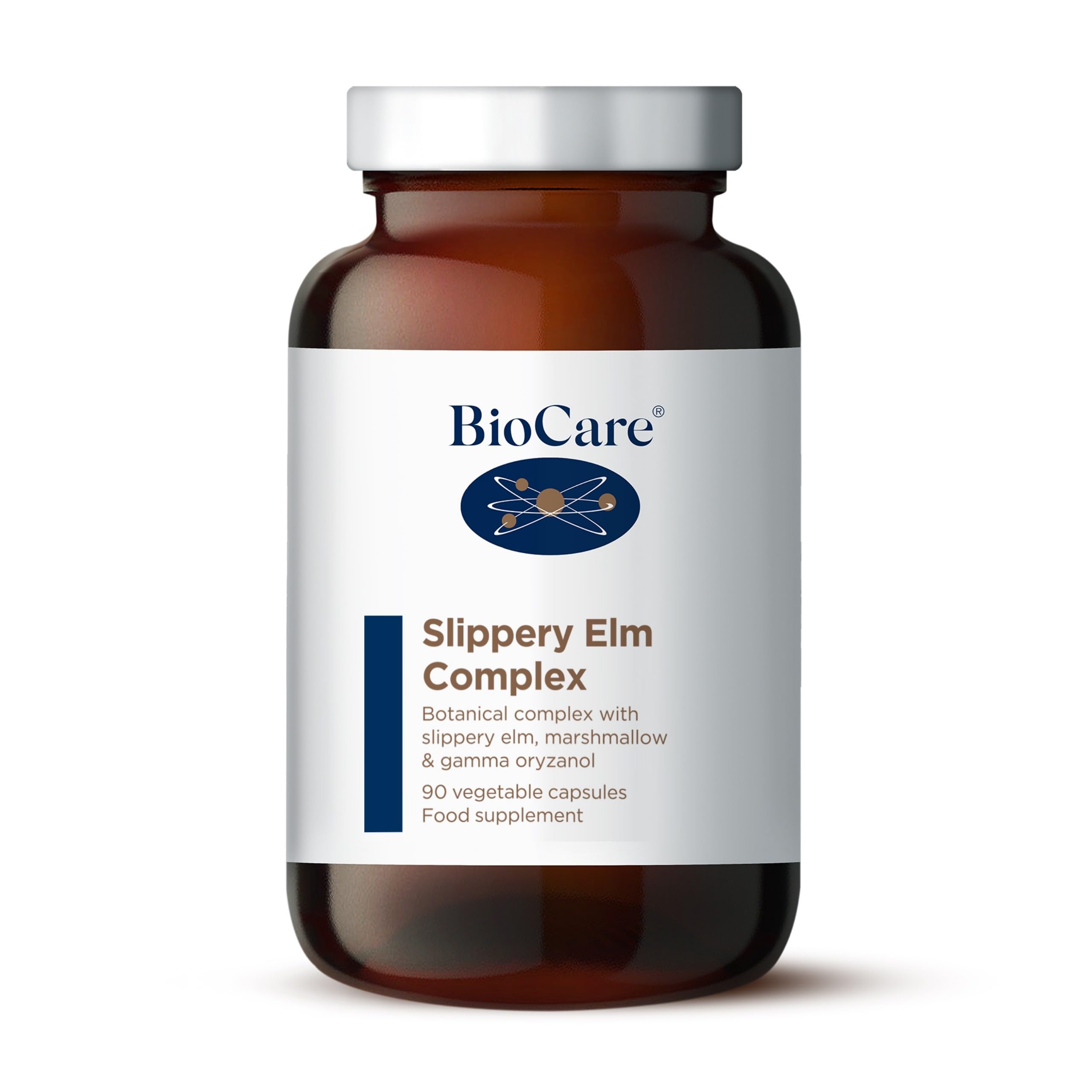 Slippery Elm Complex - Slippery Elm Bark, Marshmallow Root & Gamma Oryzanol Blend - 90 Capsules