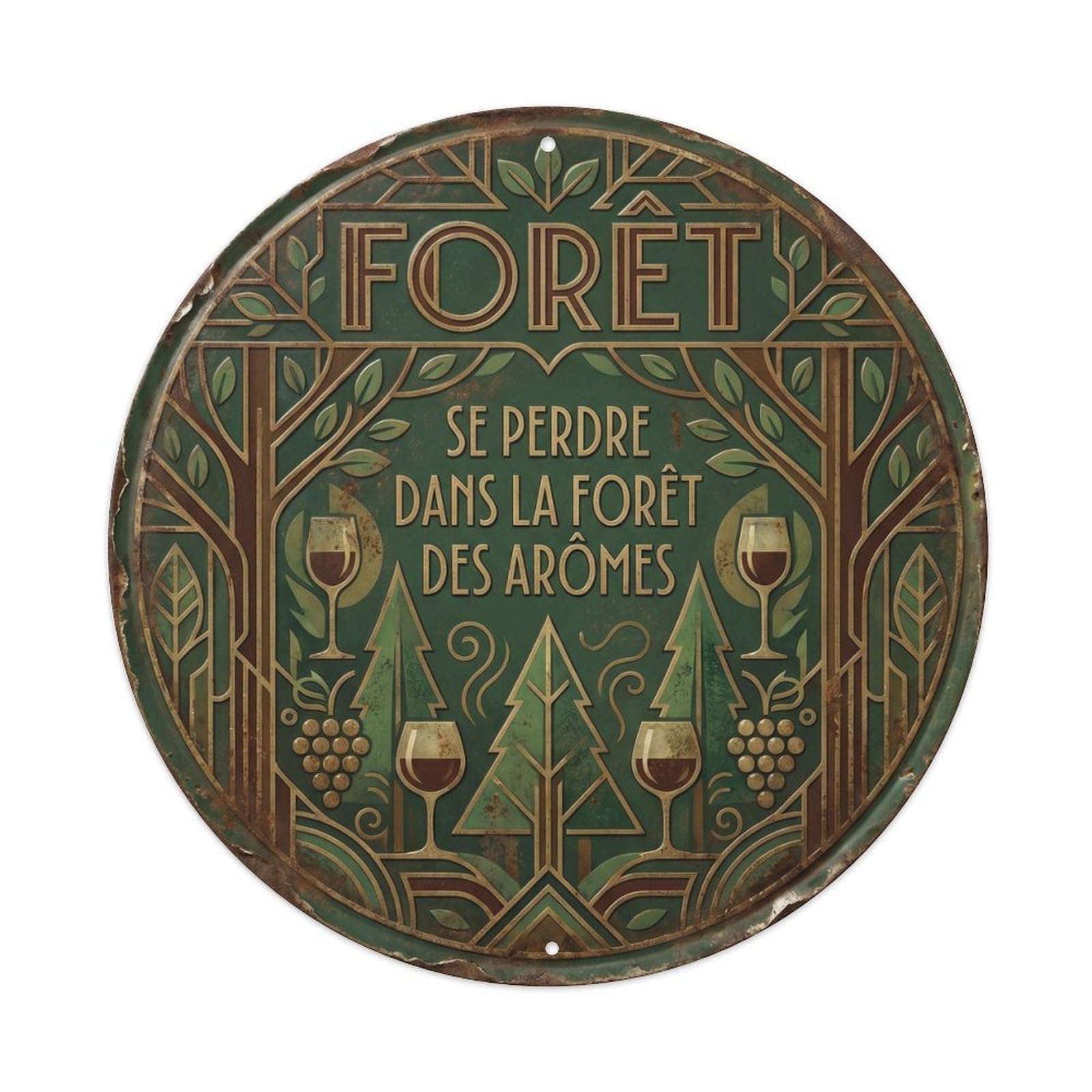 Forest Humorous Tavern Forest Metal Tin Sign
