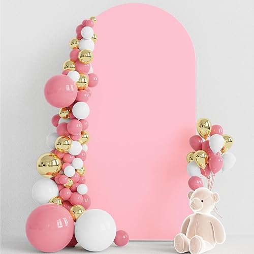 Miniatura 6 de Wokceer Cubierta de arco de boda de elastano ajustable para arco de boda, cubierta de fondo de arco de Chiara superior redonda para fiesta de