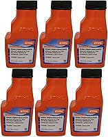 Vista 1 de STIHL 0781 319 8008. Aceite de motor de 2 ciclos de alto rendimiento de 2,6 Onzas. Paquete de 6