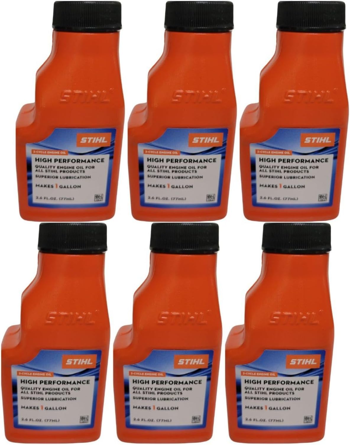 STIHL 0781 319 8008 2.6 Ounce High Performance 2 Cycle Engine Oil, 6 Pack