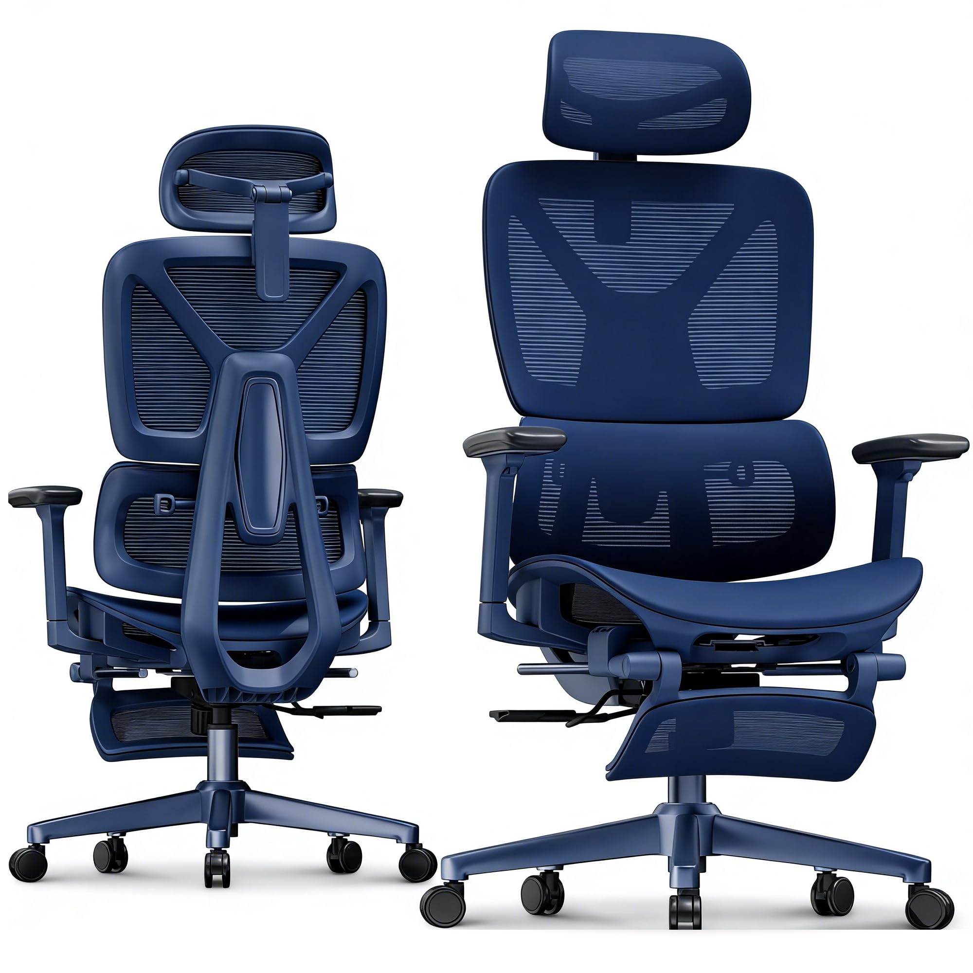 FLEXISPOT OC4-PRO Office Chair, a big and tall mesh computer desk chair in black.