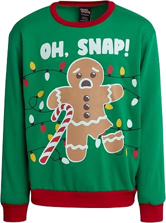 Quad Seven Boys Soft Fleece Novelty Ugly Christmas Pullover Sweatshirt