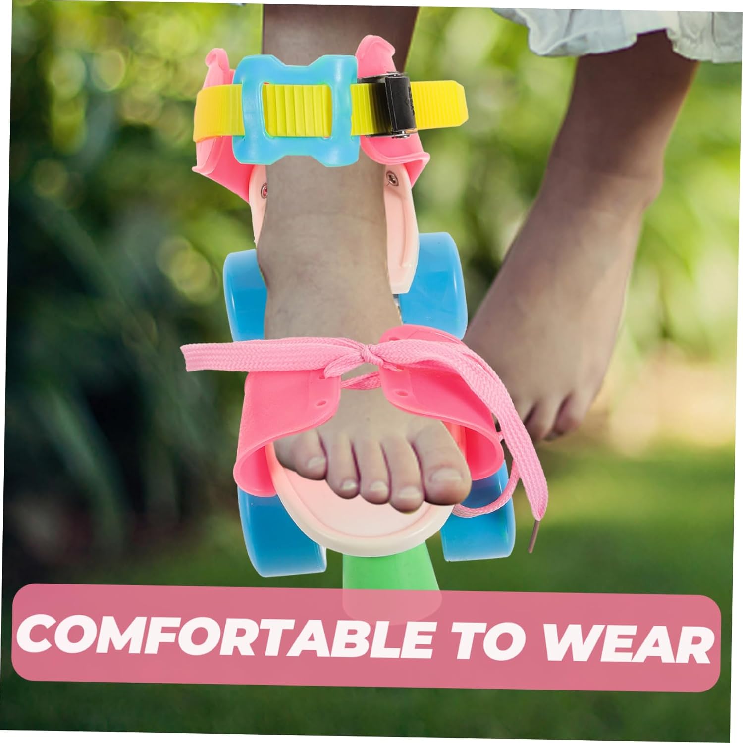 1pair Roller Skating Shoes for Boys and Girls Protective Double Row Skates Lightweight Comfortable for Outdoor Fun for Various Shoe