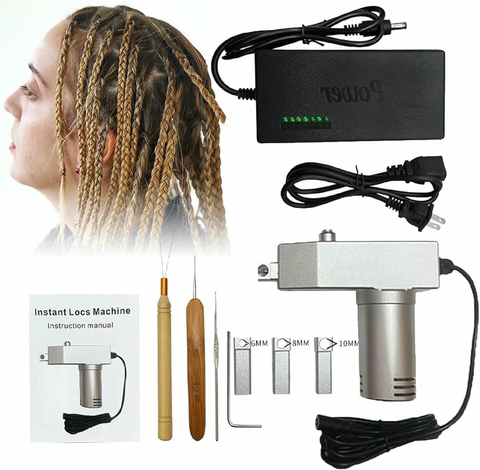 Machine dreadlocks automatique cheveux humains et synthétiques instantanée