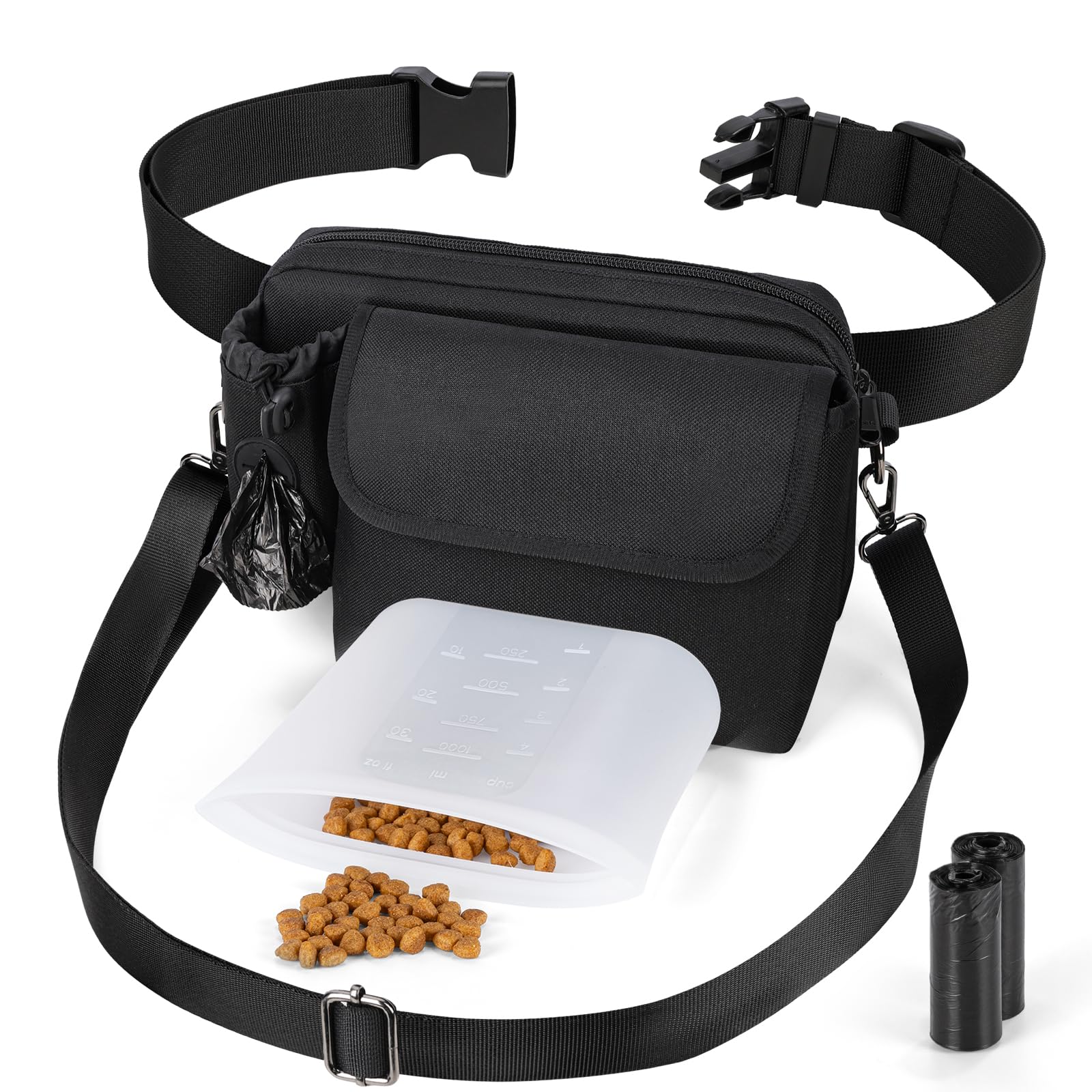 Sac Friandise Chien Accessoires Dressage Promenades Intérieur Silicone
