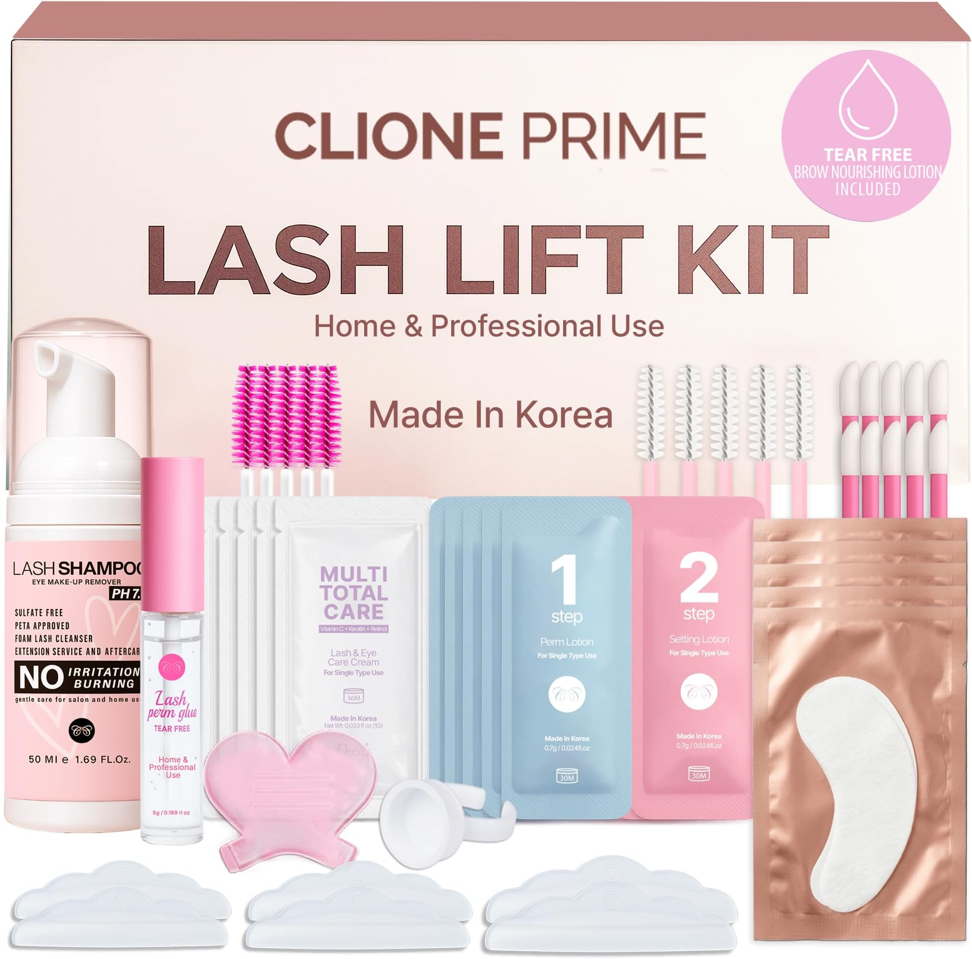 Korean Lash Lift Kit - Eye Brow Lamination Kit Eyelash Perm Kit Eyelash Lift Kit Lash Perm Eyebrow Lamination