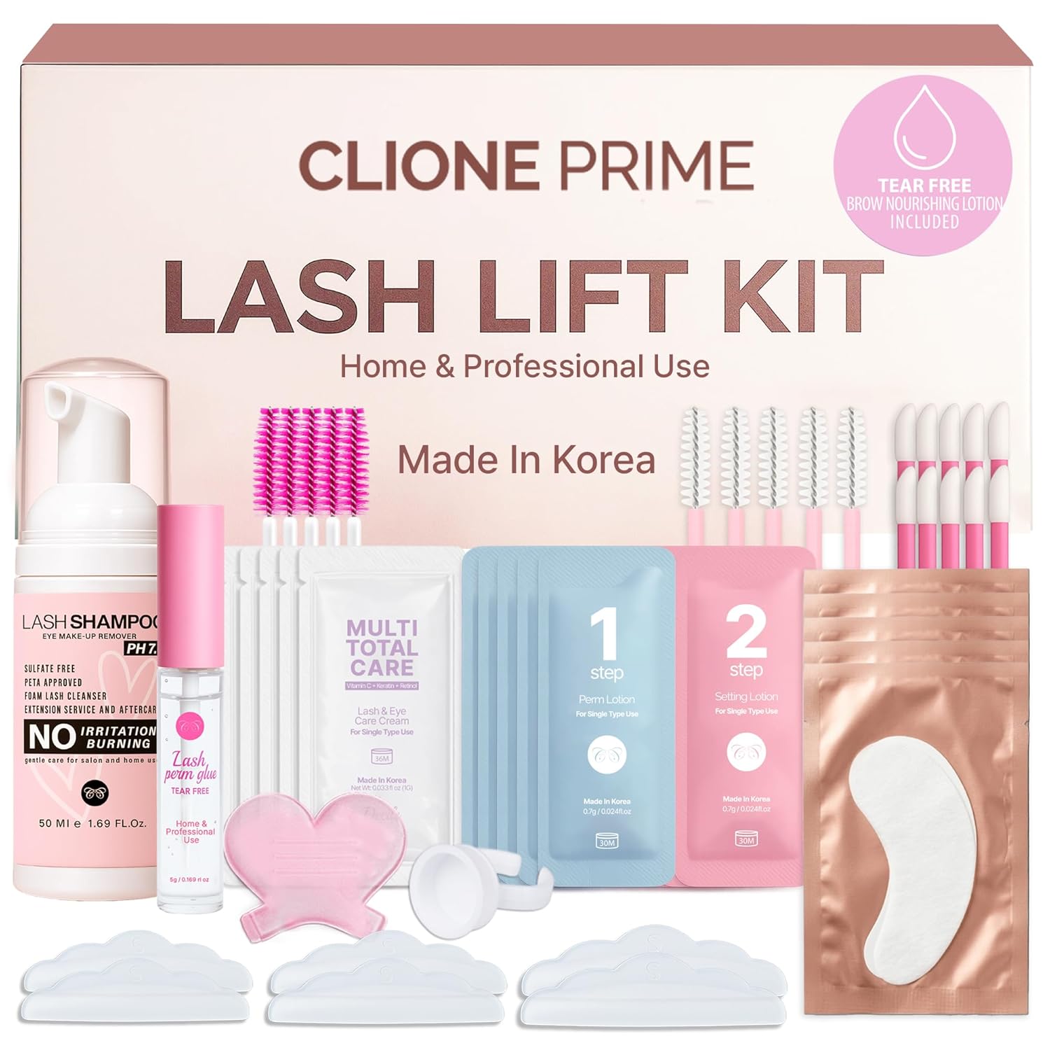 Korean Lash Lift Kit - Eye Brow Lamination Kit Eyelash Perm Kit Eyelash Lift Kit Lash Perm Eyebrow Lamination