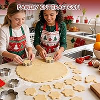 Vista 4 de Cortador de galletas de flores, paquete de 5..