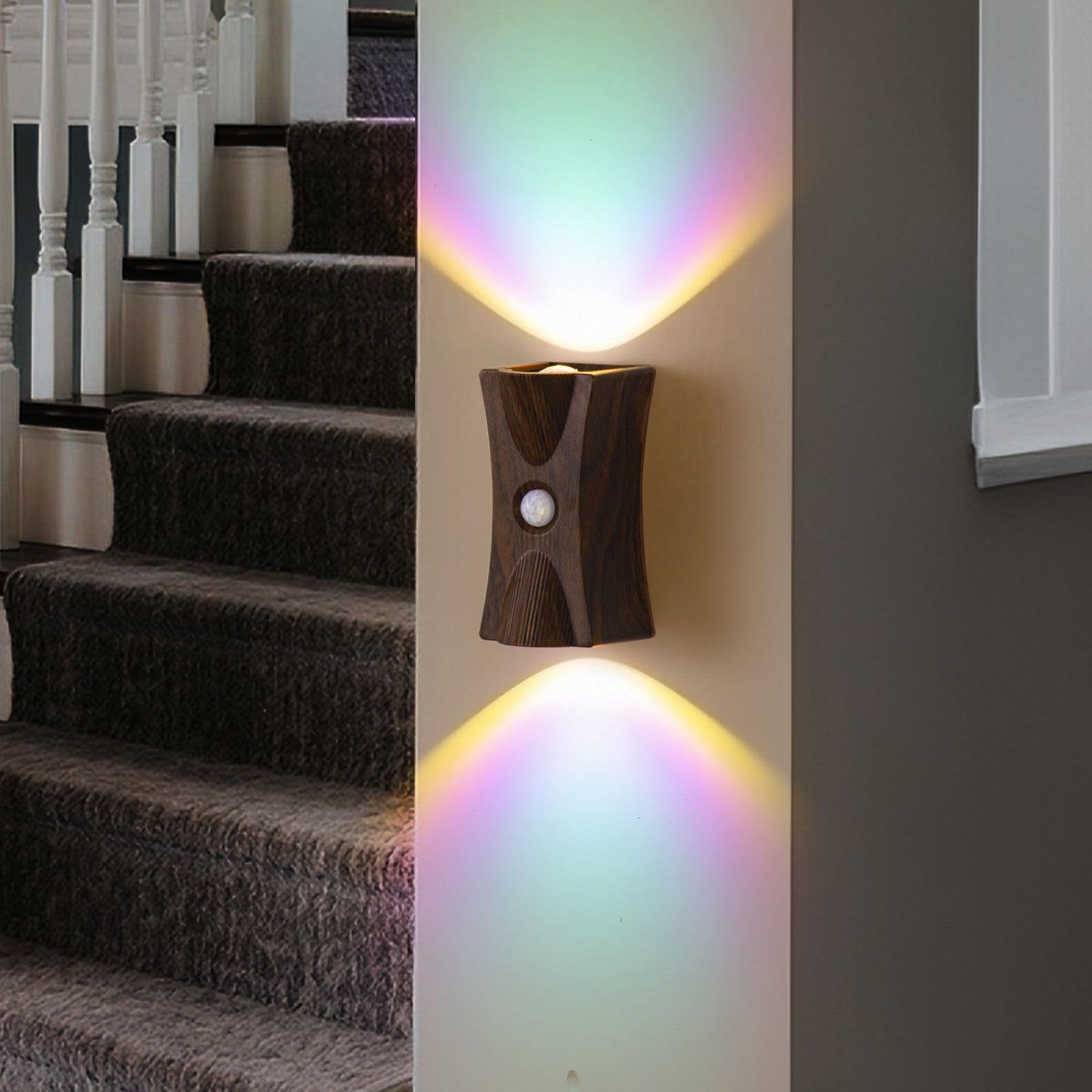 Luz Del Sensor De Movimiento Con Batería Recargable, 1200 Mah Mordern Control Táctil Atenuable 3 Niveles De Brillo De Pared, Para Sala De Estar Dormitorios Pasillos
