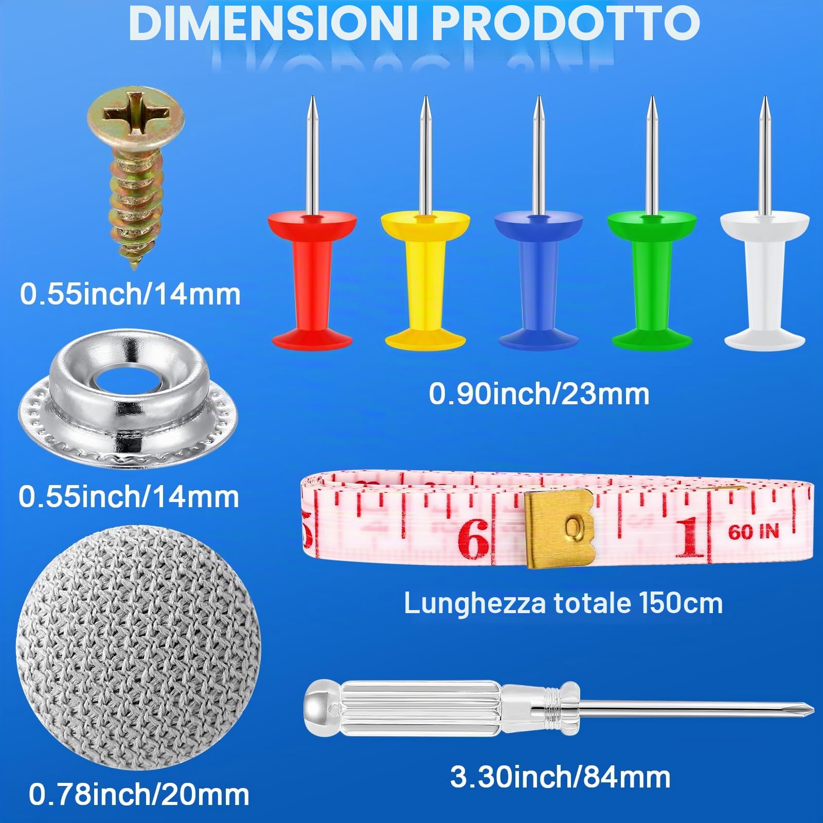 Royouzi 65 Pezzi Kit Riparazione Cielo Auto Rivetti Pulsante Rivestimento Padiglione