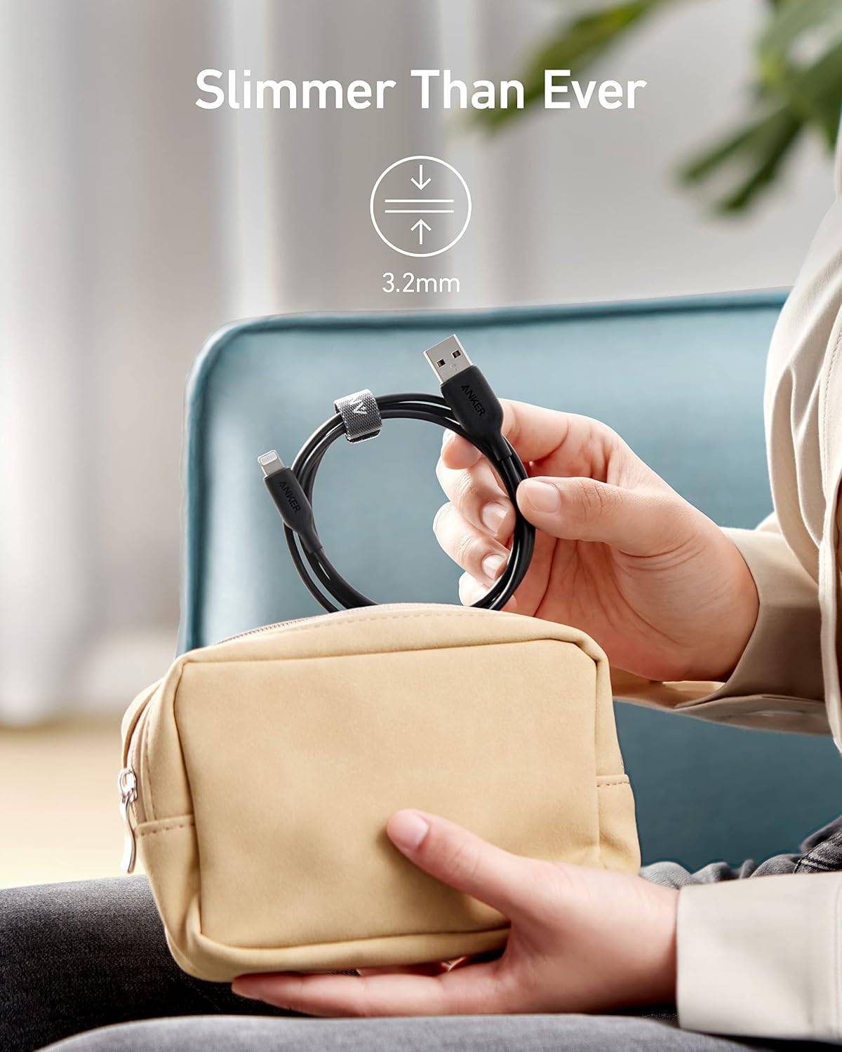 Anker Powerline III Lightning Cable 3Foot, MFi Certified for iPhone 11,X, Xs, Xr, Xs Max, 8, 8 Plus, 7, 7 Plus, 6, 6 Plus and More, Ultra Durable (Black)
