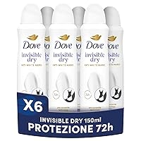 Dove Deodorante Spray Advanced Care Invisible Dry, con Formula Idratante e Delicata sulla Pelle